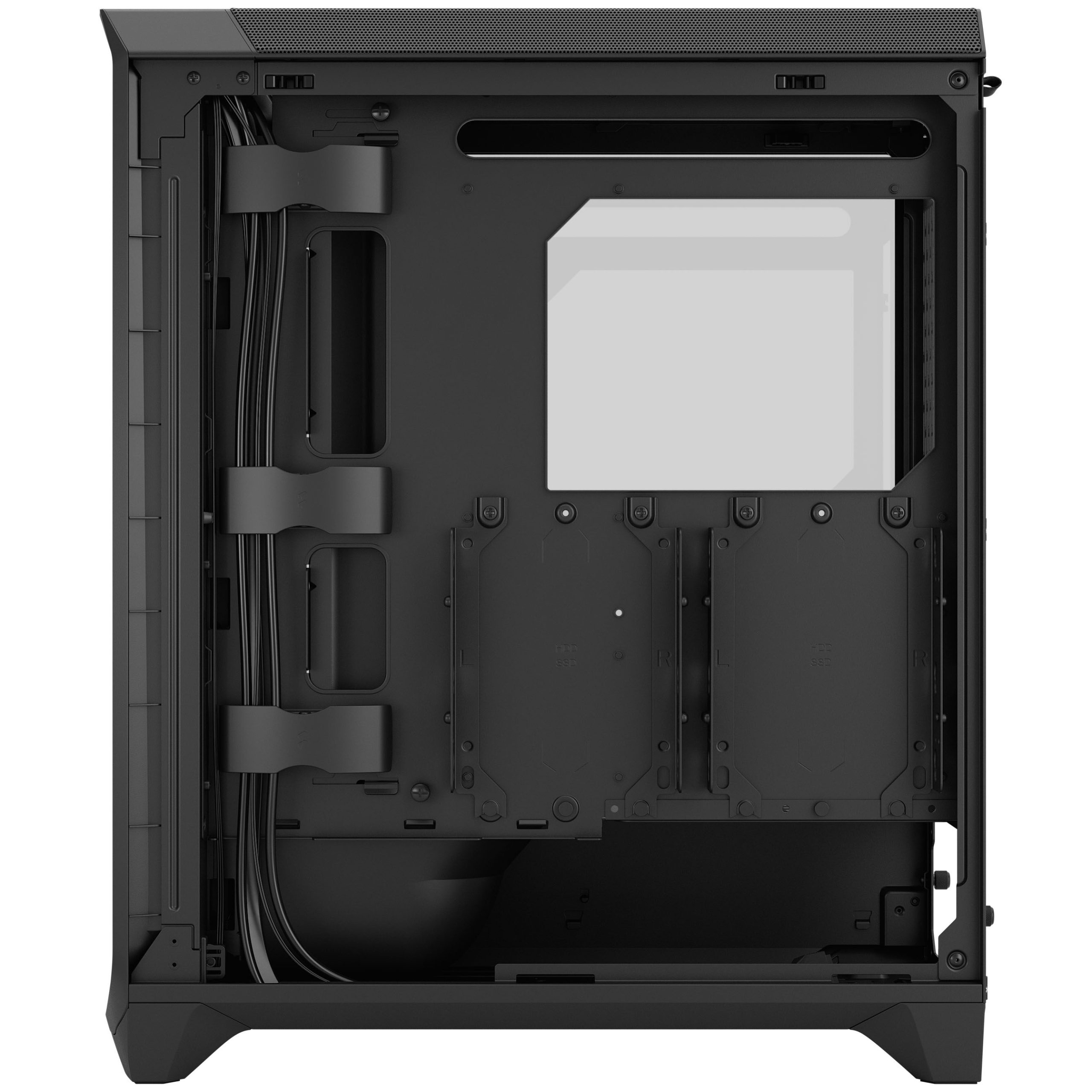 Fractal Design Meshify 3 TG Light Tint PC Case, Midi-Tower, E-ATX - Black