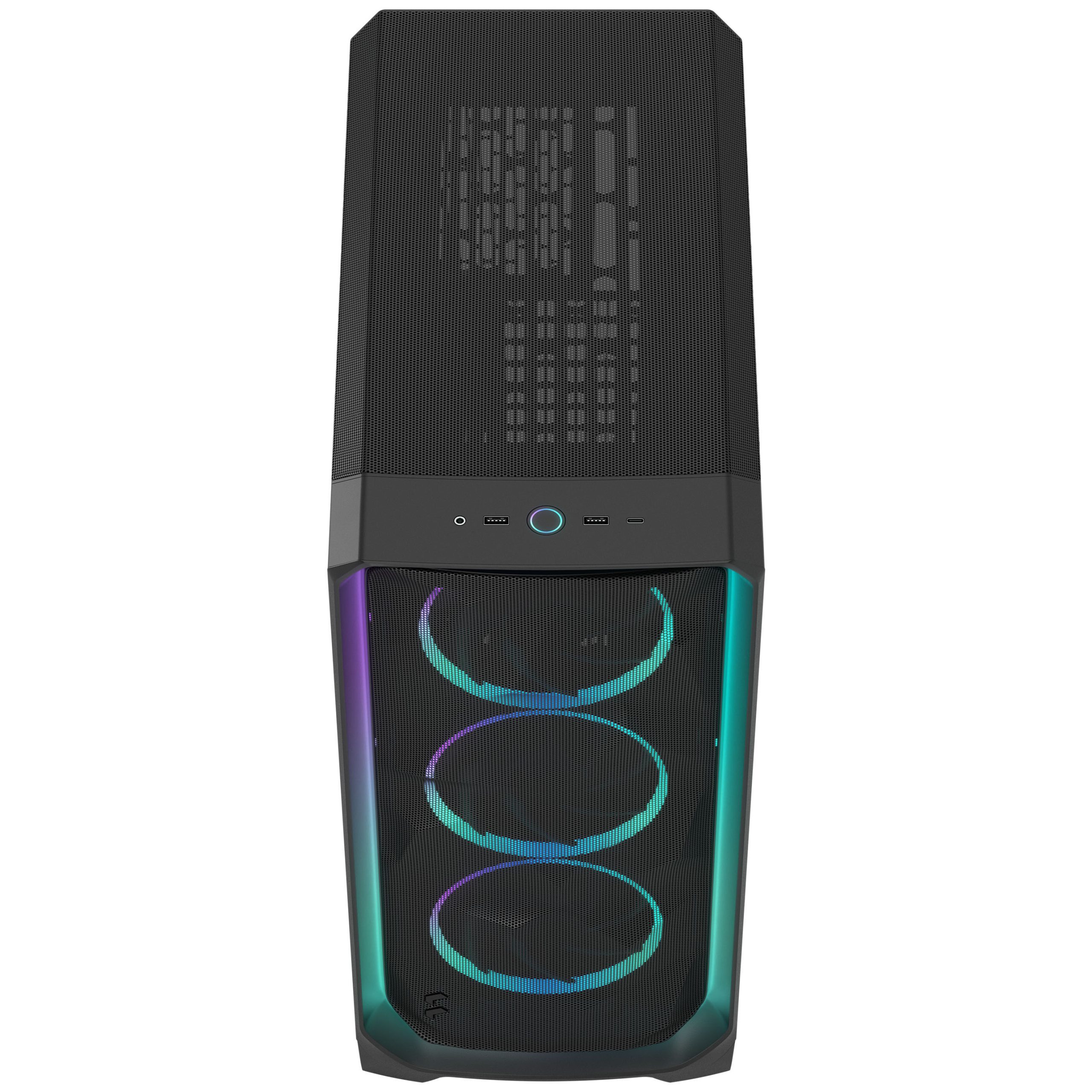 Fractal Design Meshify 3 Ambience Pro RGB TG Light PC Case, Midi-Tower, E-ATX - Black : image 3