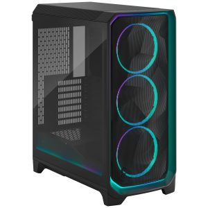 Fractal Design Meshify 3 Ambience Pro RGB TG Light PC Case, Midi-Tower, E-ATX - Black : image 2