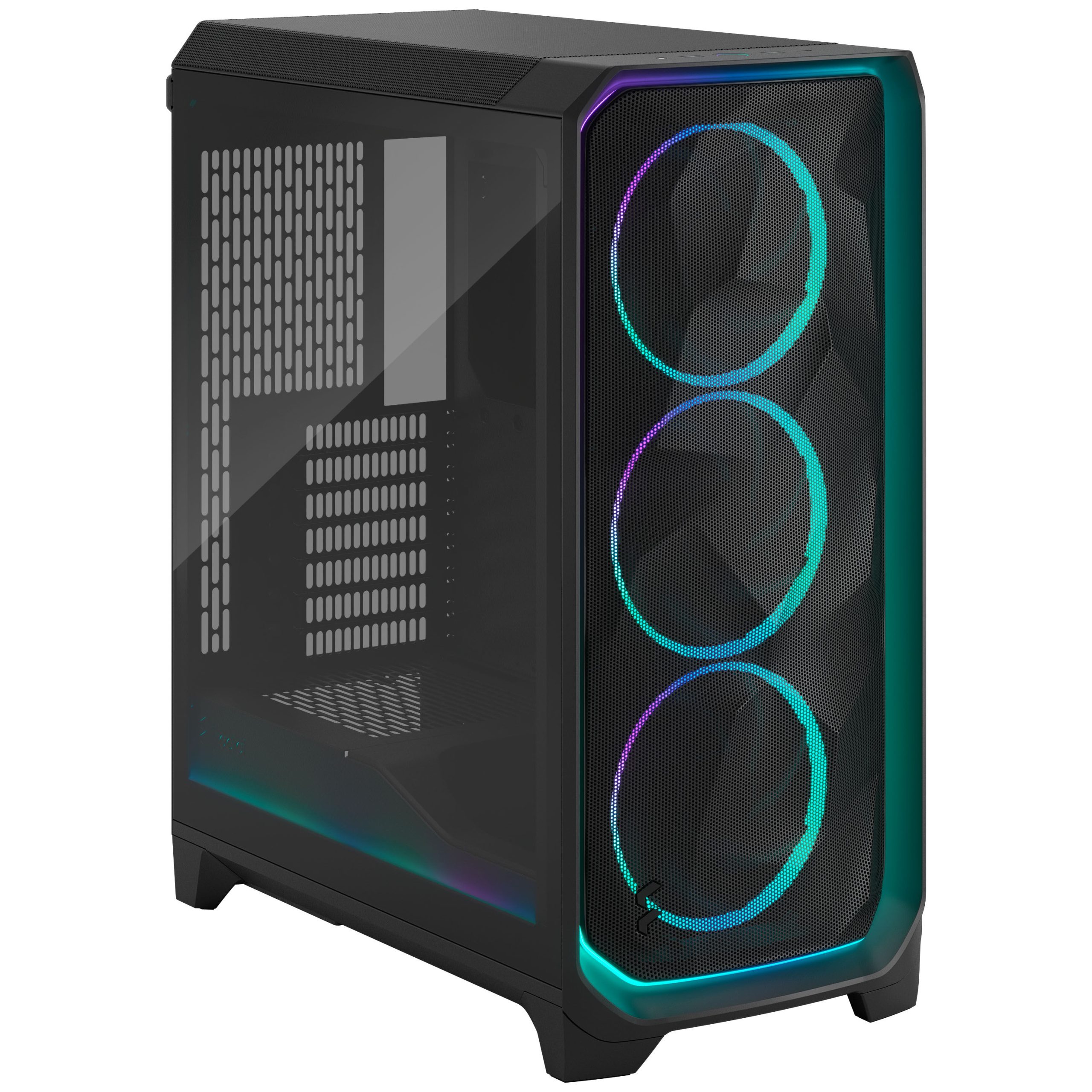 Fractal Design Meshify 3 Ambience Pro RGB TG Light PC Case, Midi-Tower, E-ATX - Black : image 2