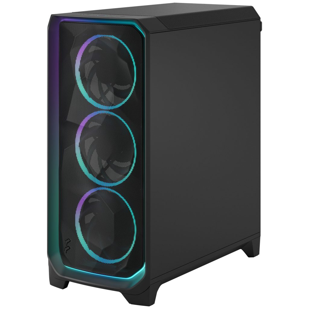 Fractal Design Meshify 3 Ambience Pro RGB TG Light PC Case, Midi-Tower, E-ATX - Black : image 4