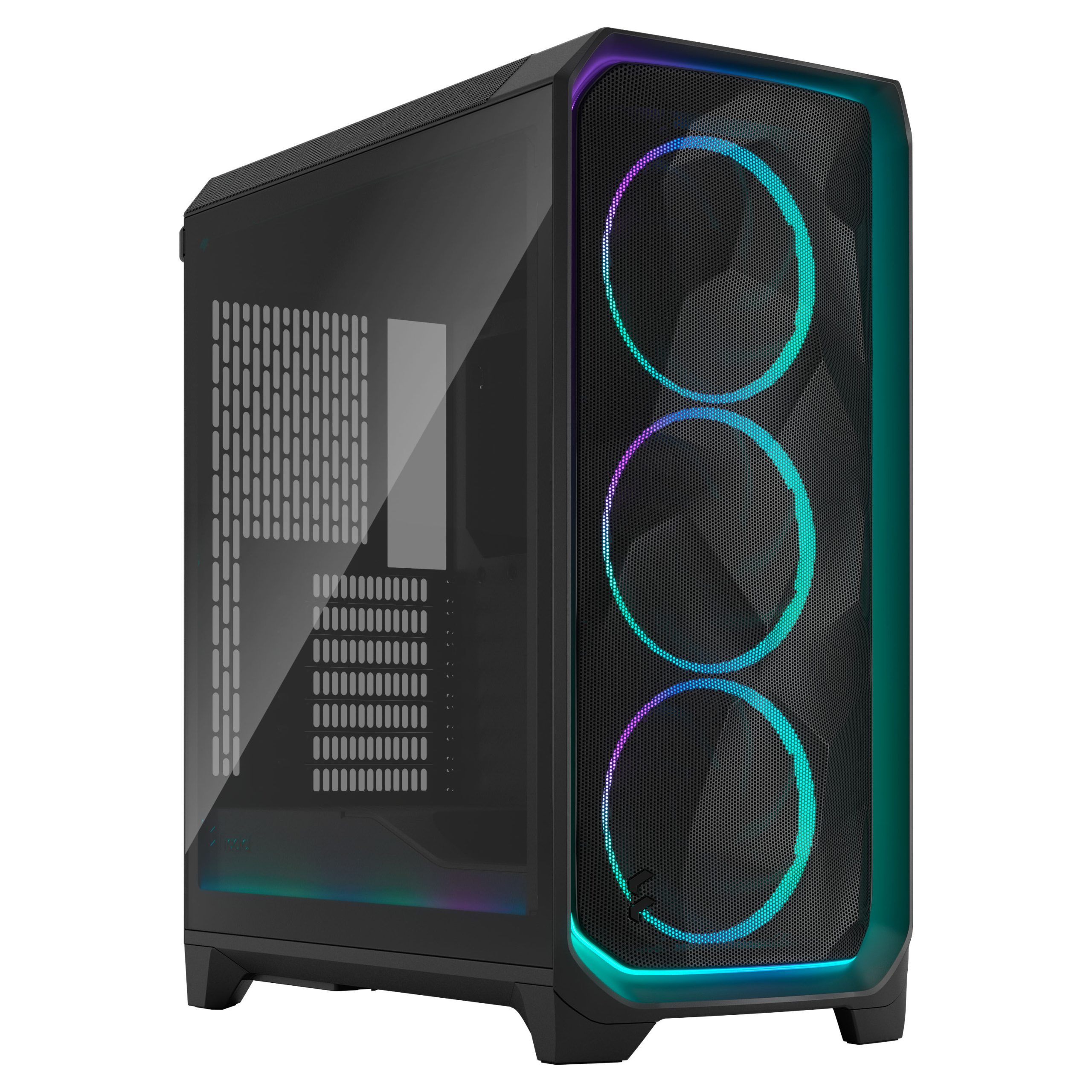 Fractal Design Meshify 3 Ambience Pro RGB TG Light PC Case, Midi-Tower, E-ATX - Black : image 1