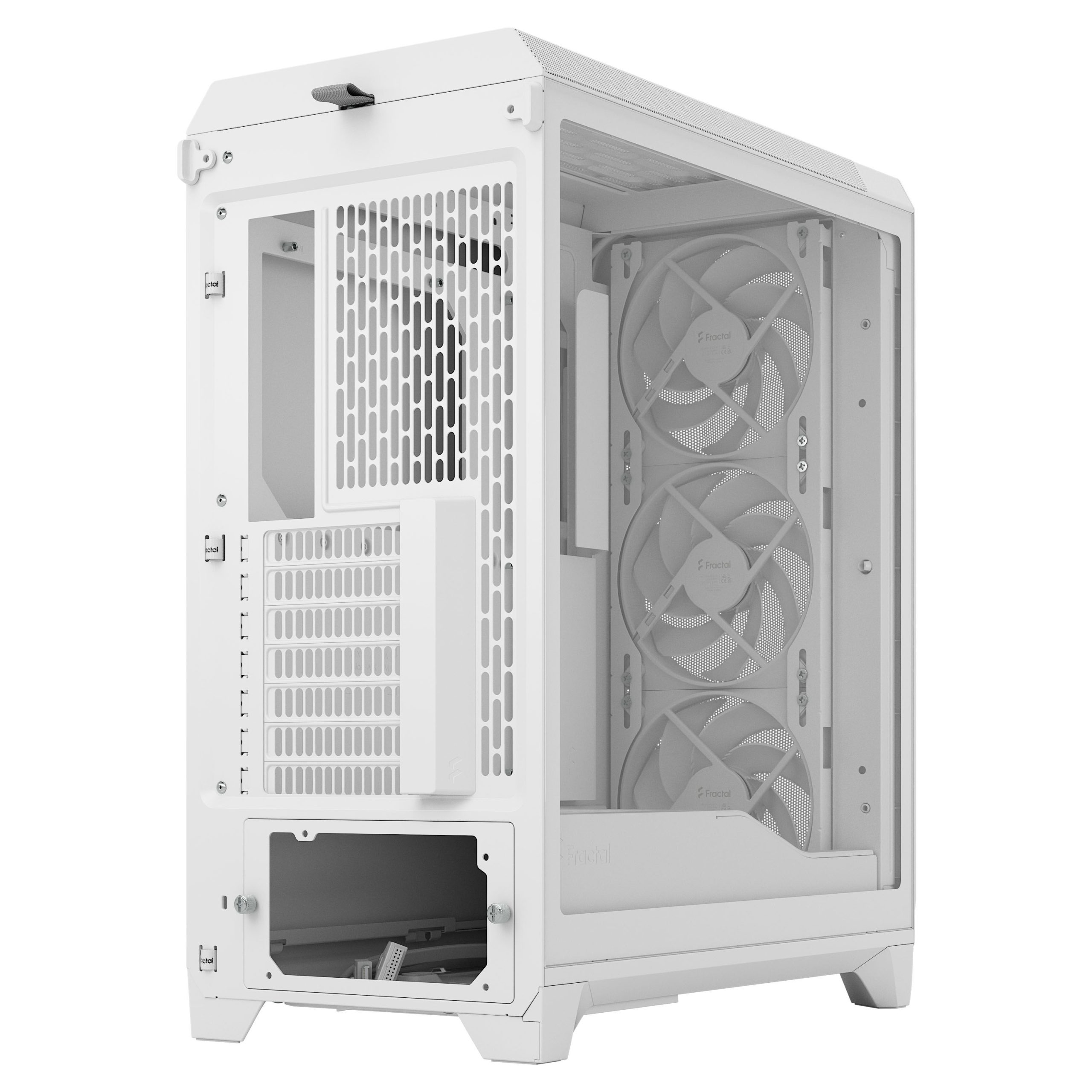 Fractal Design Meshify 3 White TG Clear PC Case, Midi-Tower, E-ATX - White : image 7