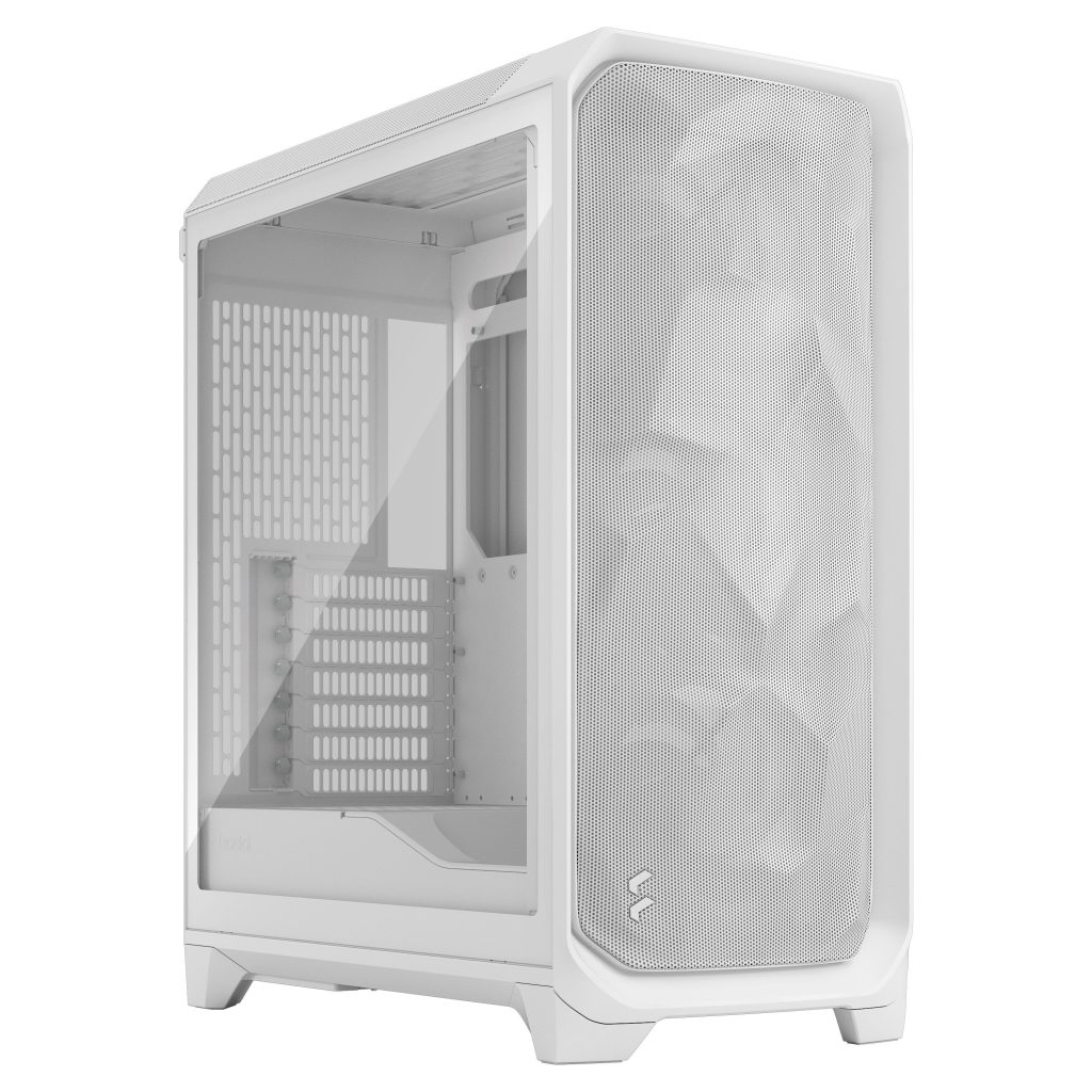 Fractal Design Meshify 3 White TG Clear PC Case, Midi-Tower, E-ATX - White : image 1