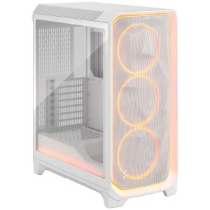 Fractal Design Meshify 3 Ambience Pro RGB White TG Clear PC Case, Midi-Tower, E-ATX - White