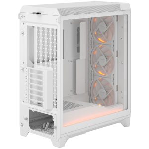 Fractal Design Meshify 3 Ambience Pro RGB White TG Clear PC Case, Midi-Tower, E-ATX - White