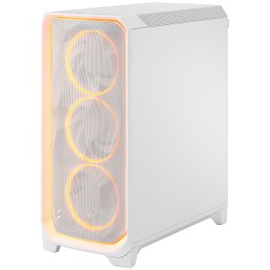 Fractal Design Meshify 3 Ambience Pro RGB White TG Clear PC Case, Midi-Tower, E-ATX - White