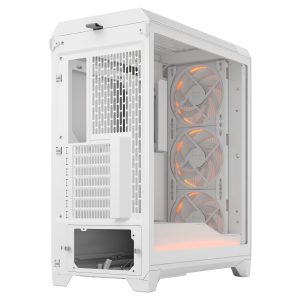 Fractal Design Meshify 3 Ambience Pro RGB White TG Clear PC Case, Midi-Tower, E-ATX - White