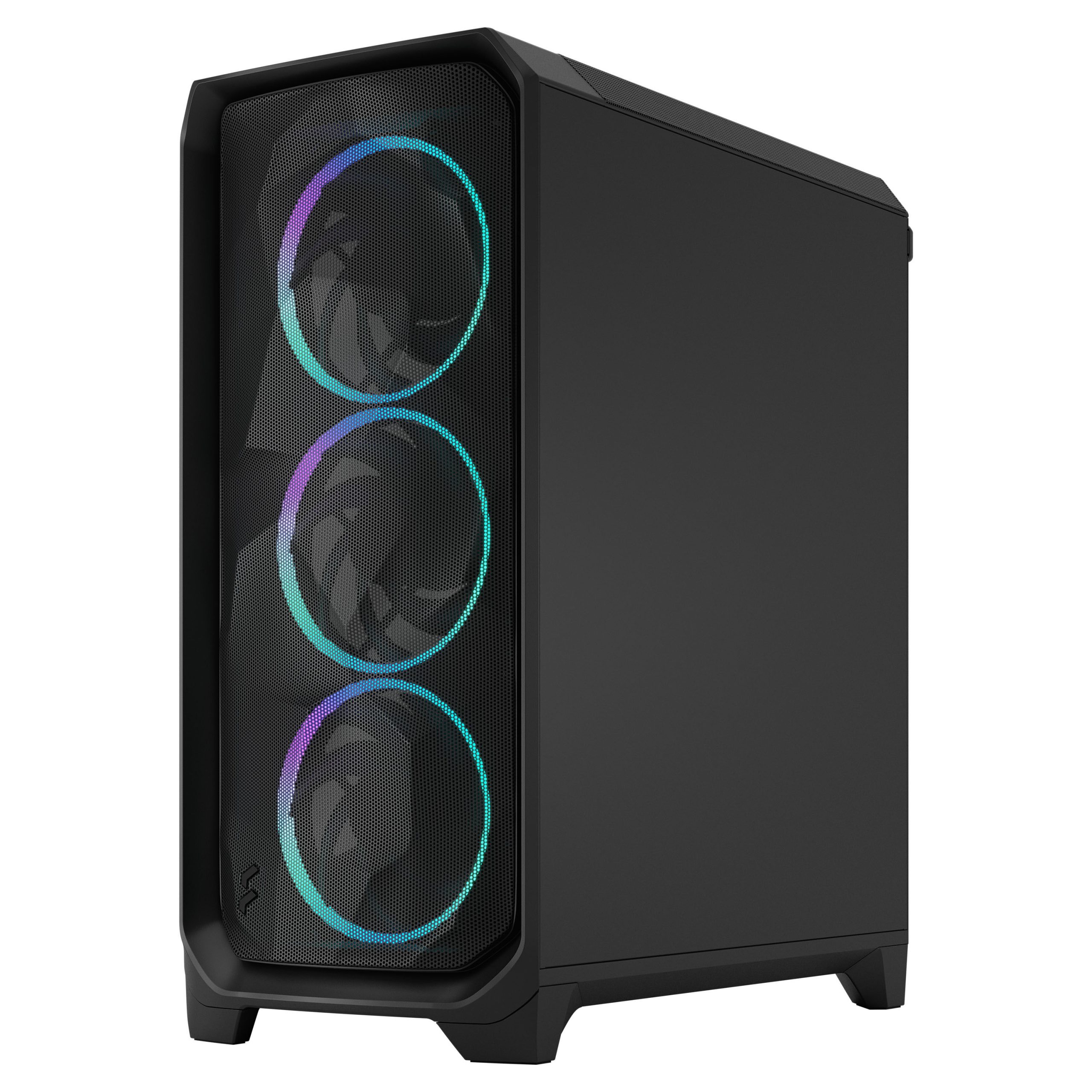 Fractal Design Meshify 3 RGB TG Light PC Case, Midi-Tower, E-ATX - Black