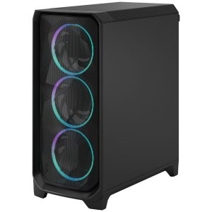Fractal Design Meshify 3 RGB TG Light PC Case, Midi-Tower, E-ATX - Black