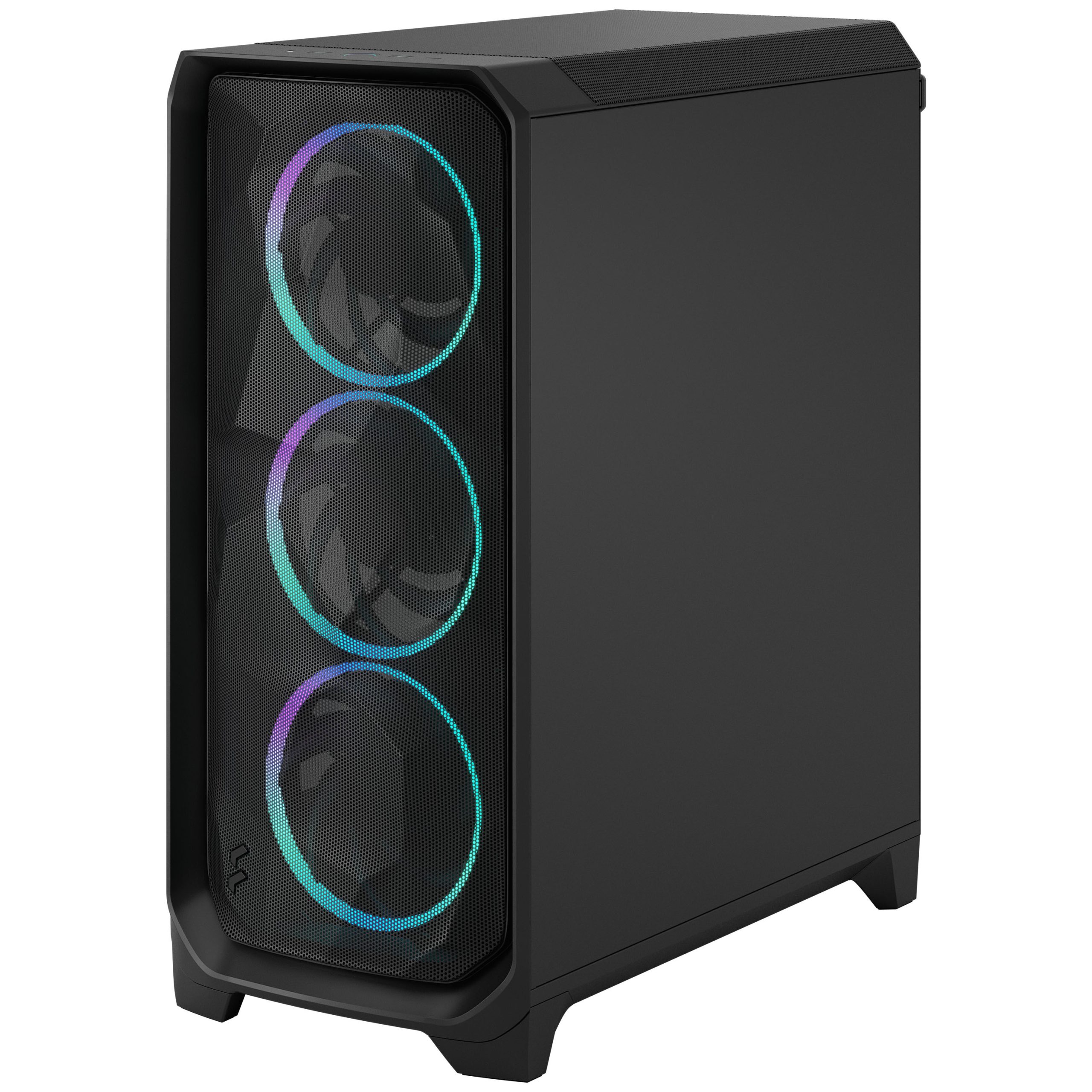 Fractal Design Meshify 3 RGB TG Light PC Case, Midi-Tower, E-ATX - Black