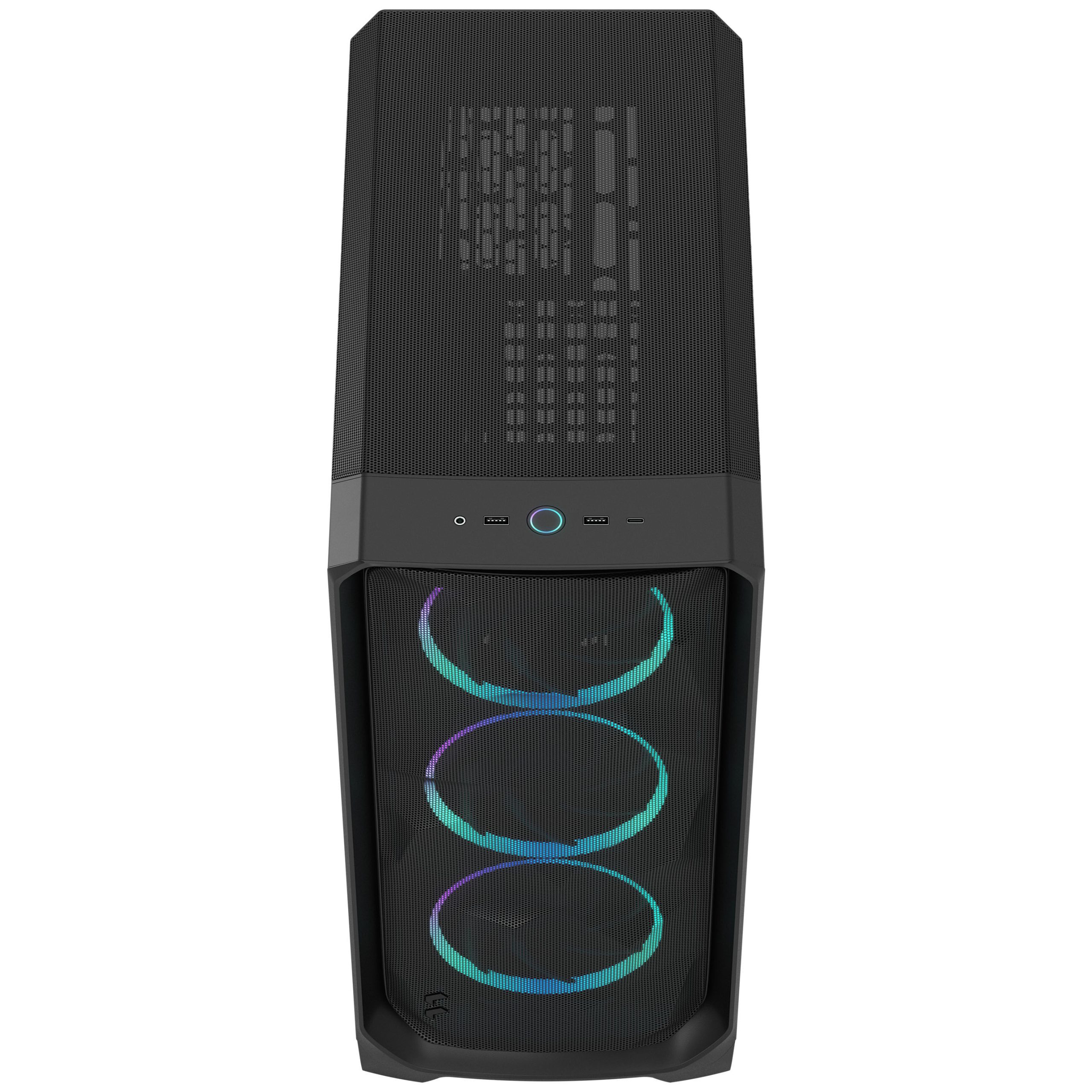 Fractal Design Meshify 3 RGB TG Light PC Case, Midi-Tower, E-ATX - Black