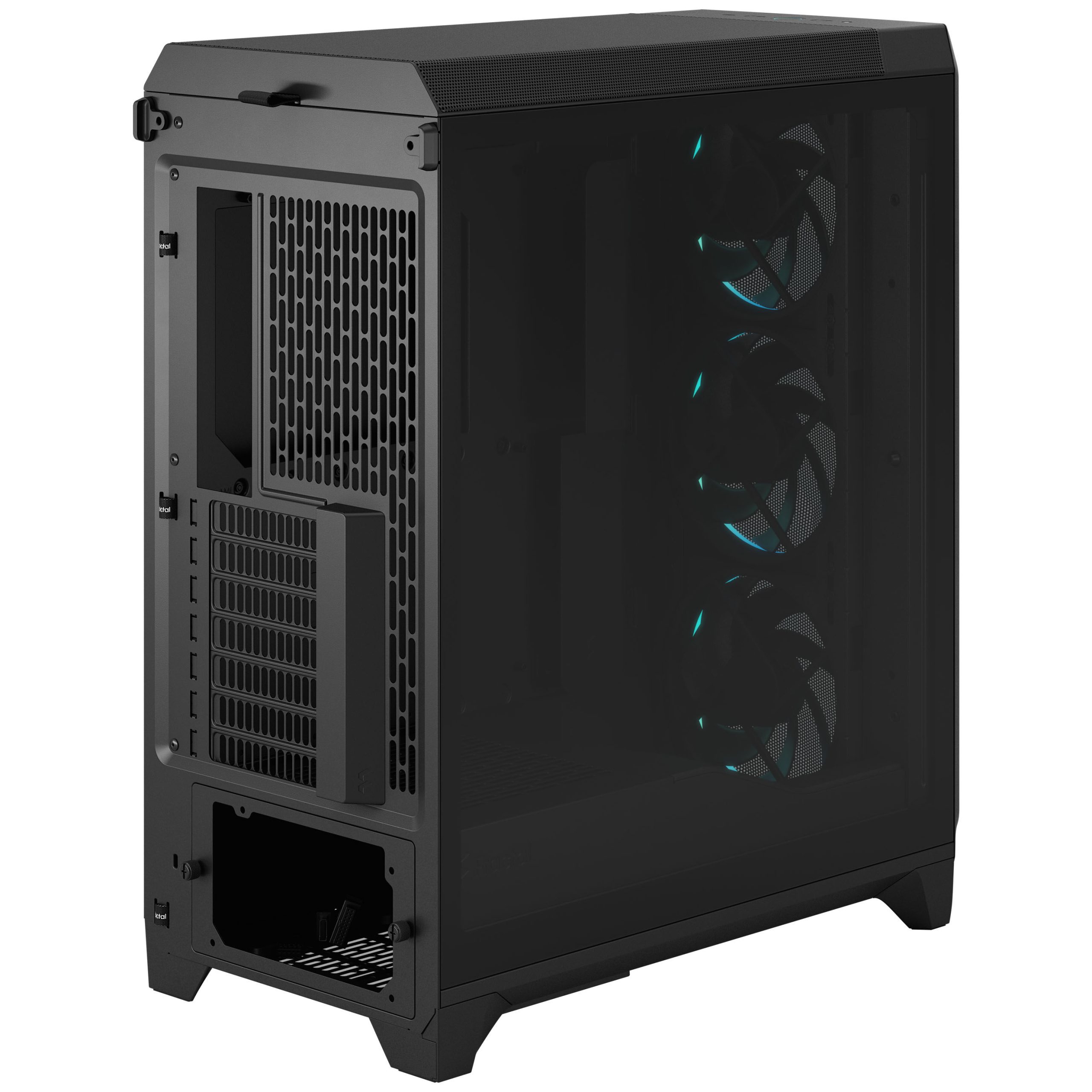 Fractal Design Meshify 3 RGB TG Light PC Case, Midi-Tower, E-ATX - Black
