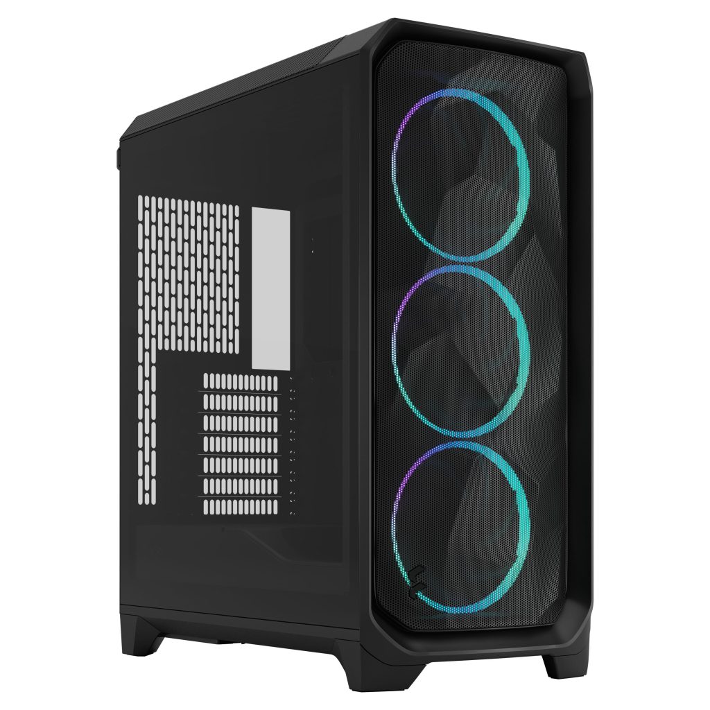 Fractal Design Meshify 3 RGB TG Light PC Case, Midi-Tower, E-ATX - Black