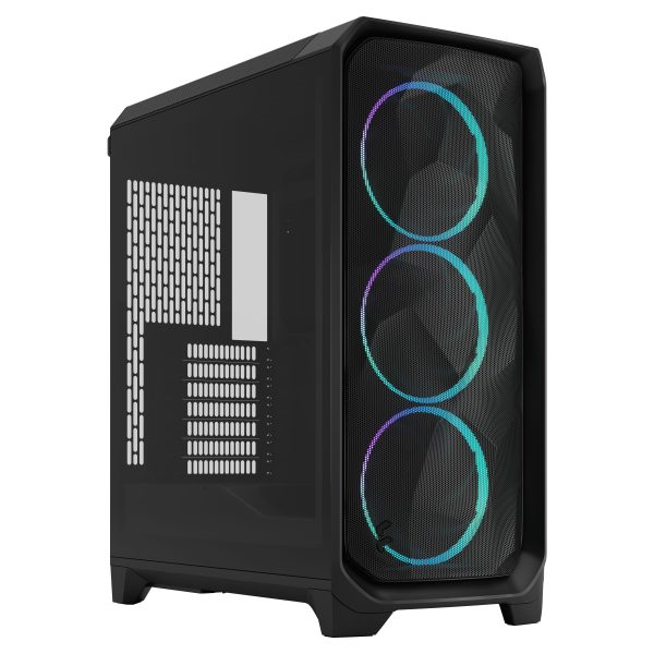 Fractal Design Meshify 3 RGB TG Light PC Case, Midi-Tower, E-ATX – Black