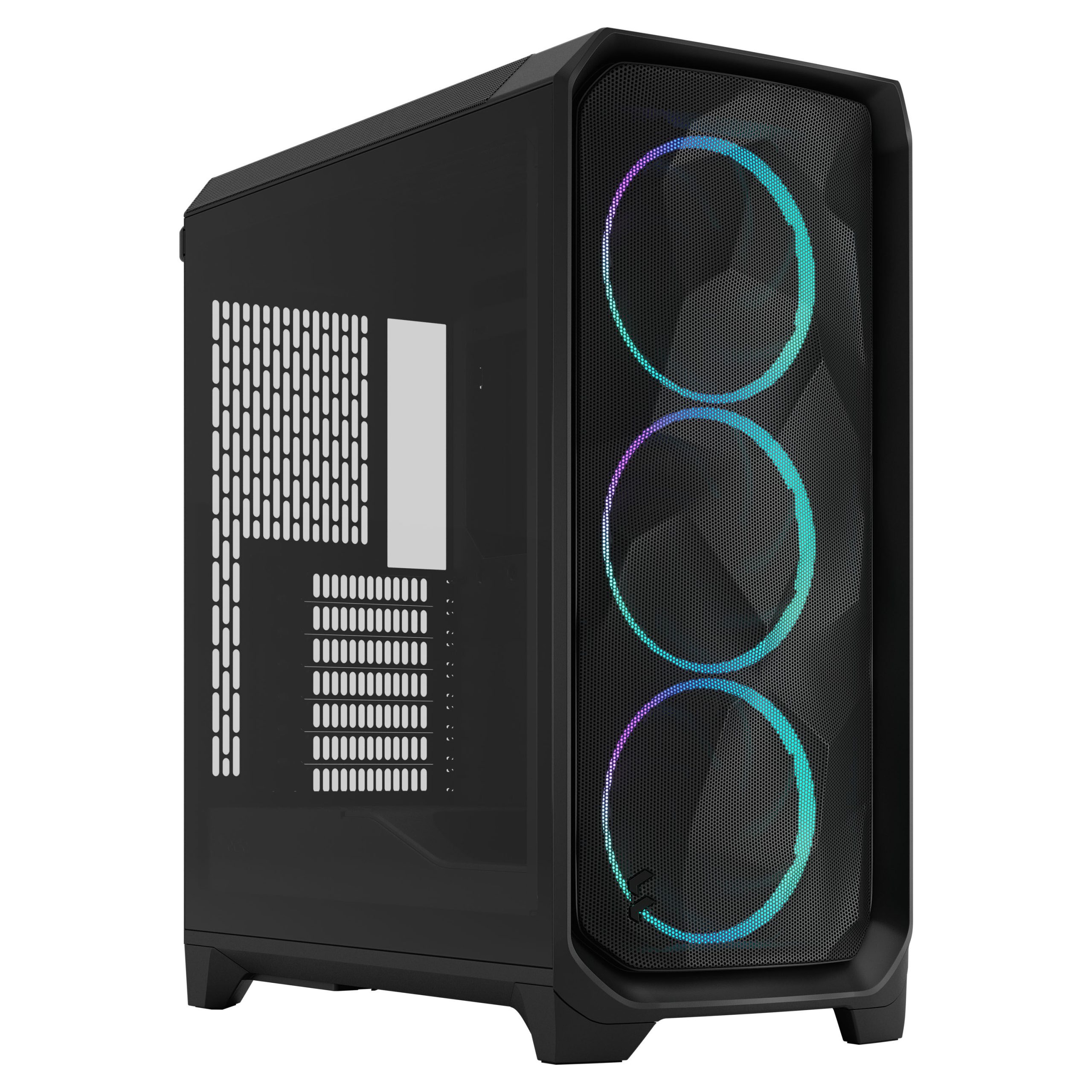 Fractal Design Meshify 3 RGB TG Light PC Case, Midi-Tower, E-ATX - Black