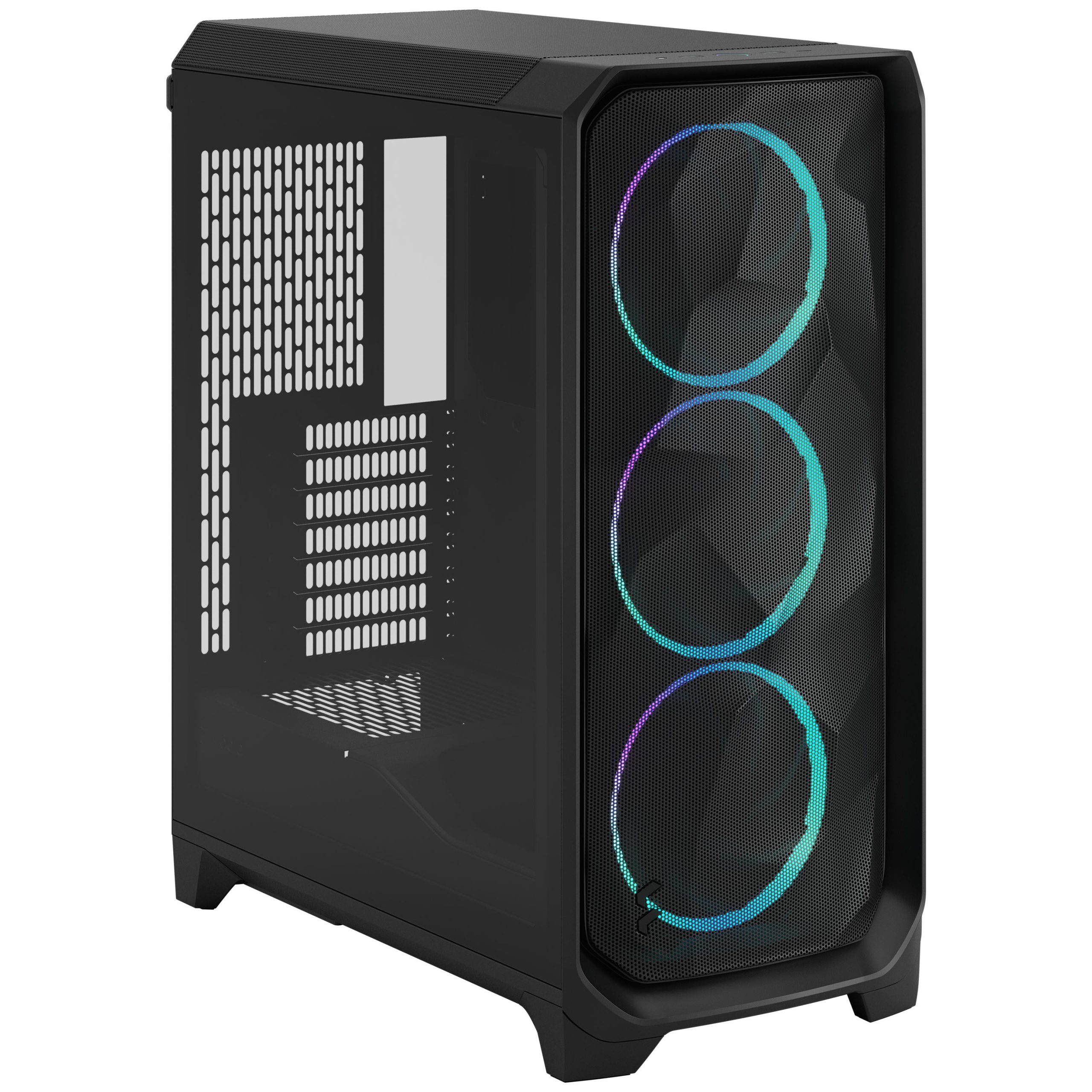 Fractal Design Meshify 3 RGB TG Light PC Case, Midi-Tower, E-ATX - Black