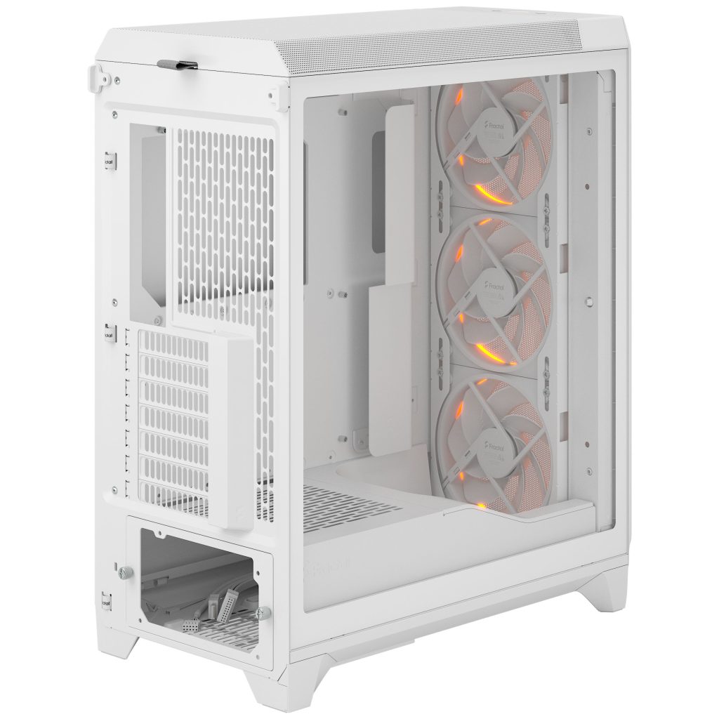 Fractal Design Meshify 3 RGB TG Clear PC Case, Midi-Tower, E-ATX - White