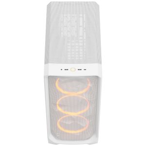 Fractal Design Meshify 3 RGB TG Clear PC Case, Midi-Tower, E-ATX - White