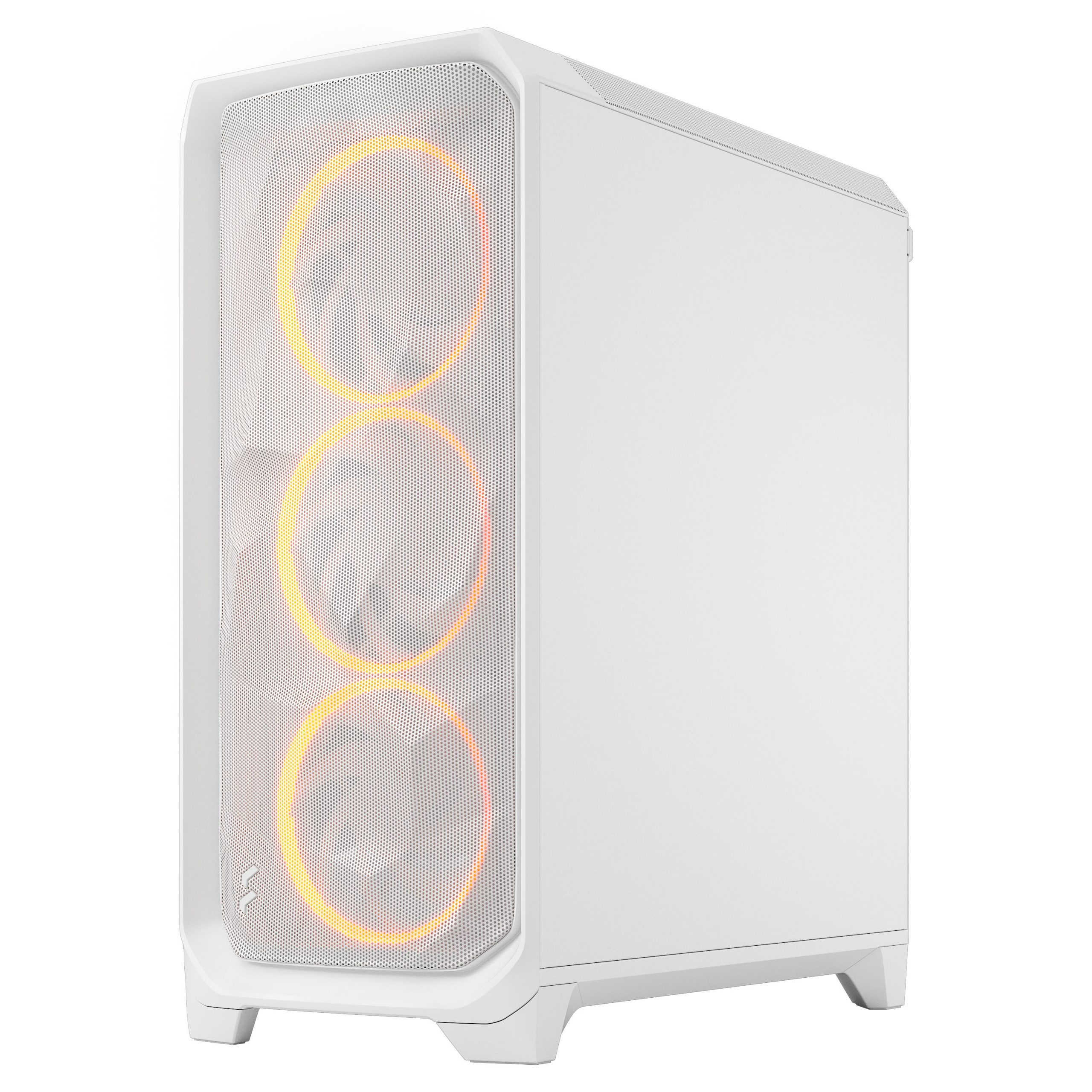 Fractal Design Meshify 3 RGB TG Clear PC Case, Midi-Tower, E-ATX - White