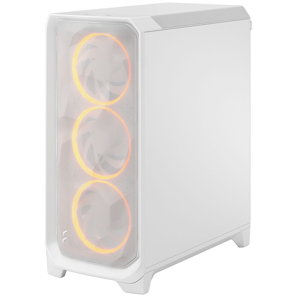 Fractal Design Meshify 3 RGB TG Clear PC Case, Midi-Tower, E-ATX - White