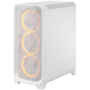 Fractal Design Meshify 3 RGB TG Clear PC Case, Midi-Tower, E-ATX - White
