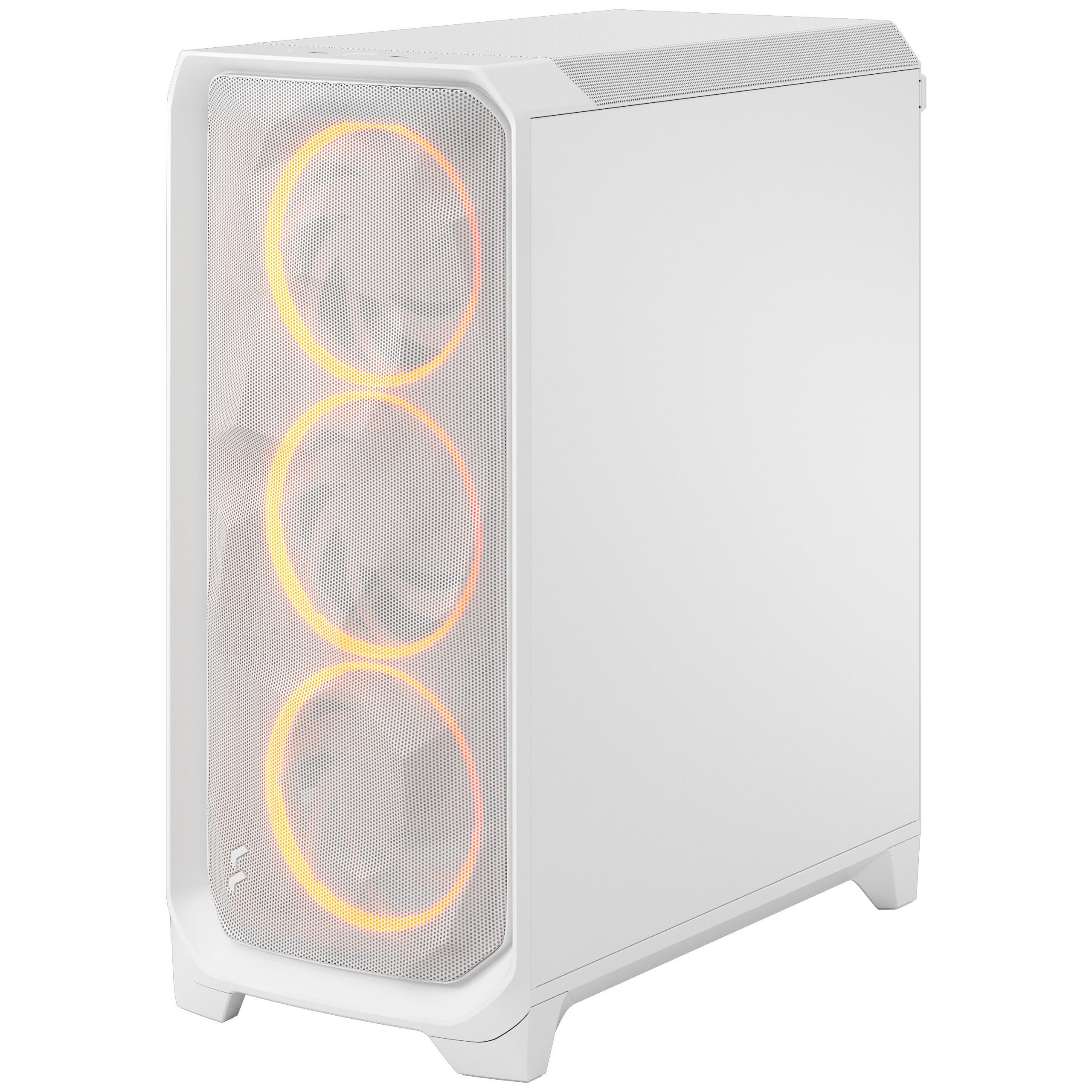 Fractal Design Meshify 3 RGB TG Clear PC Case, Midi-Tower, E-ATX - White