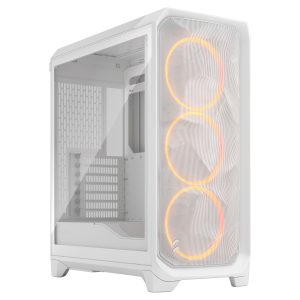Fractal Design Meshify 3 RGB TG Clear PC Case, Midi-Tower, E-ATX - White