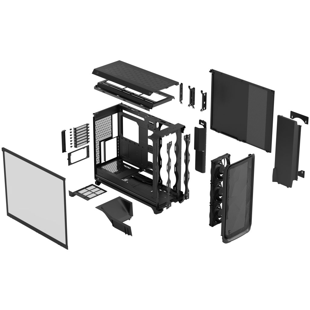 Fractal Design Meshify 3 XL Black TG PC Case - Big Tower, E-ATX, Tempered Glass - black : image 13