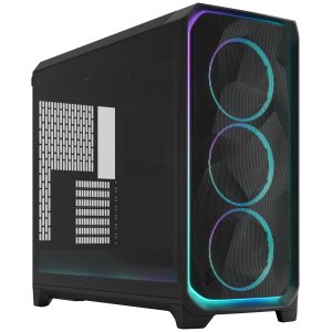 Fractal Design Meshify 3 XL Ambience Pro RGB PC Case - Full-Tower, E-ATX, Tempered Glass - Black