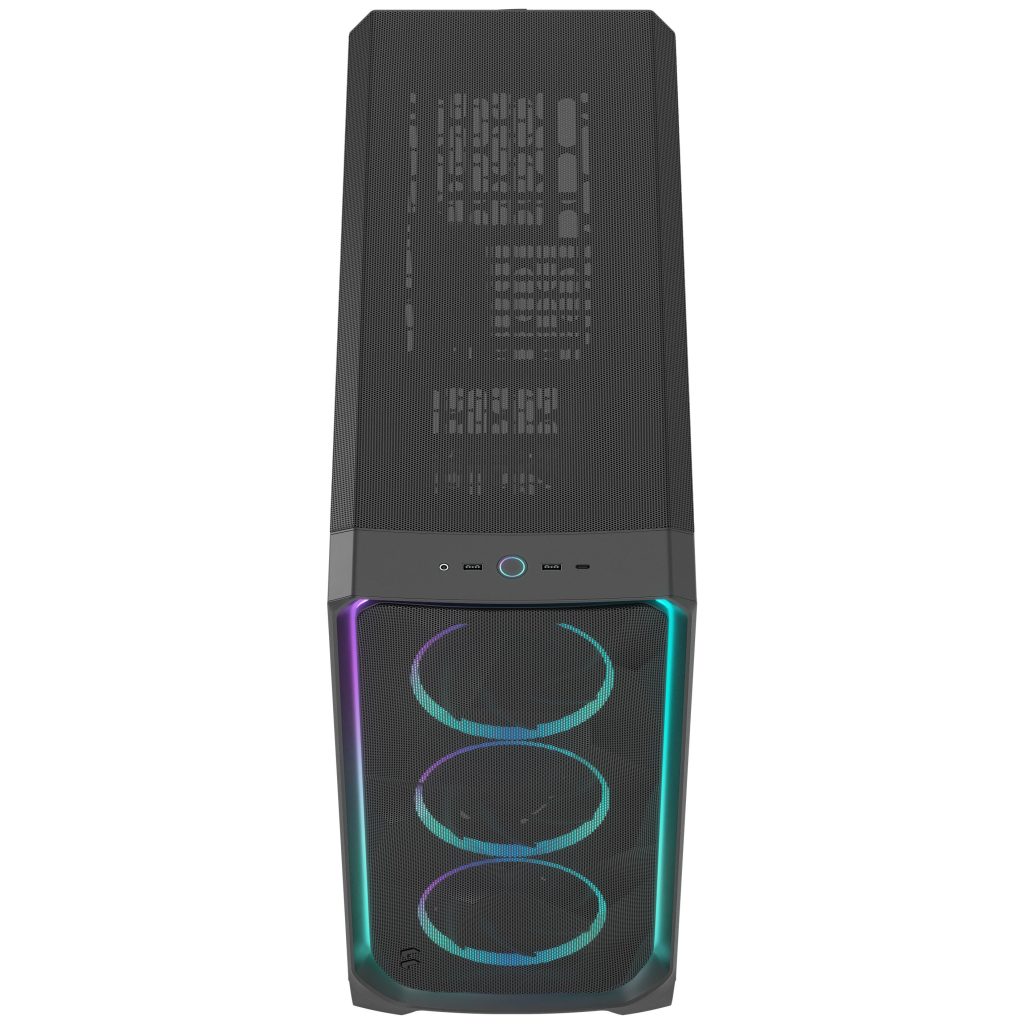 Fractal Design Meshify 3 XL Ambience Pro RGB PC Case - Full-Tower, E-ATX, Tempered Glass - Black