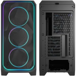 Fractal Design Meshify 3 XL Ambience Pro RGB PC Case - Full-Tower, E-ATX, Tempered Glass - Black