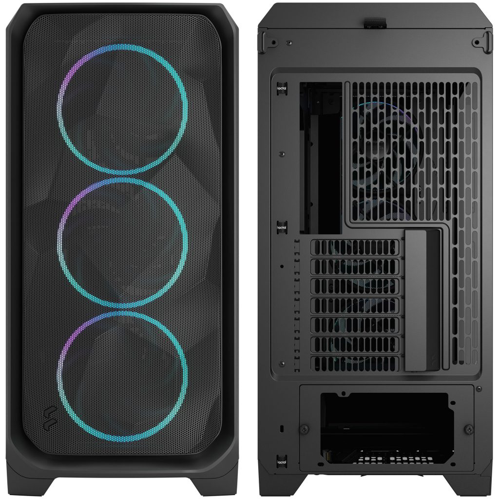 Fractal Design Meshify 3 XL RGB TG PC Case - Full-Tower, E-ATX, Tempered Glass - Black