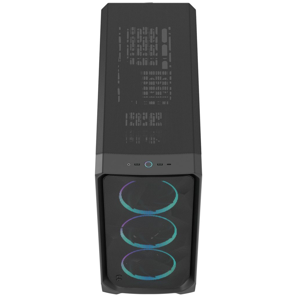 Fractal Design Meshify 3 XL RGB TG PC Case - Full-Tower, E-ATX, Tempered Glass - Black
