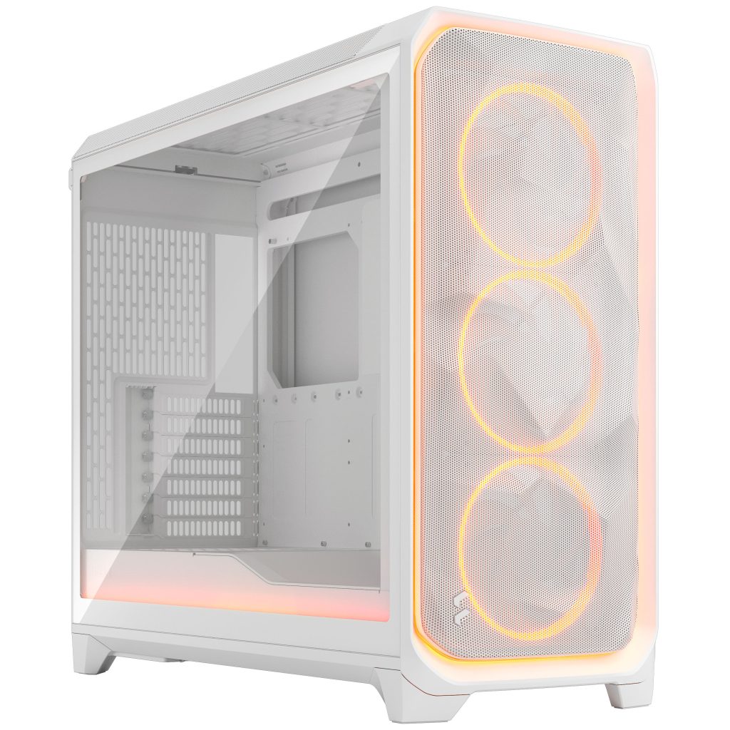 Fractal Design Meshify 3 XL Ambience Pro RGB PC Case - Full-Tower, E-ATX, Tempered Glass - White