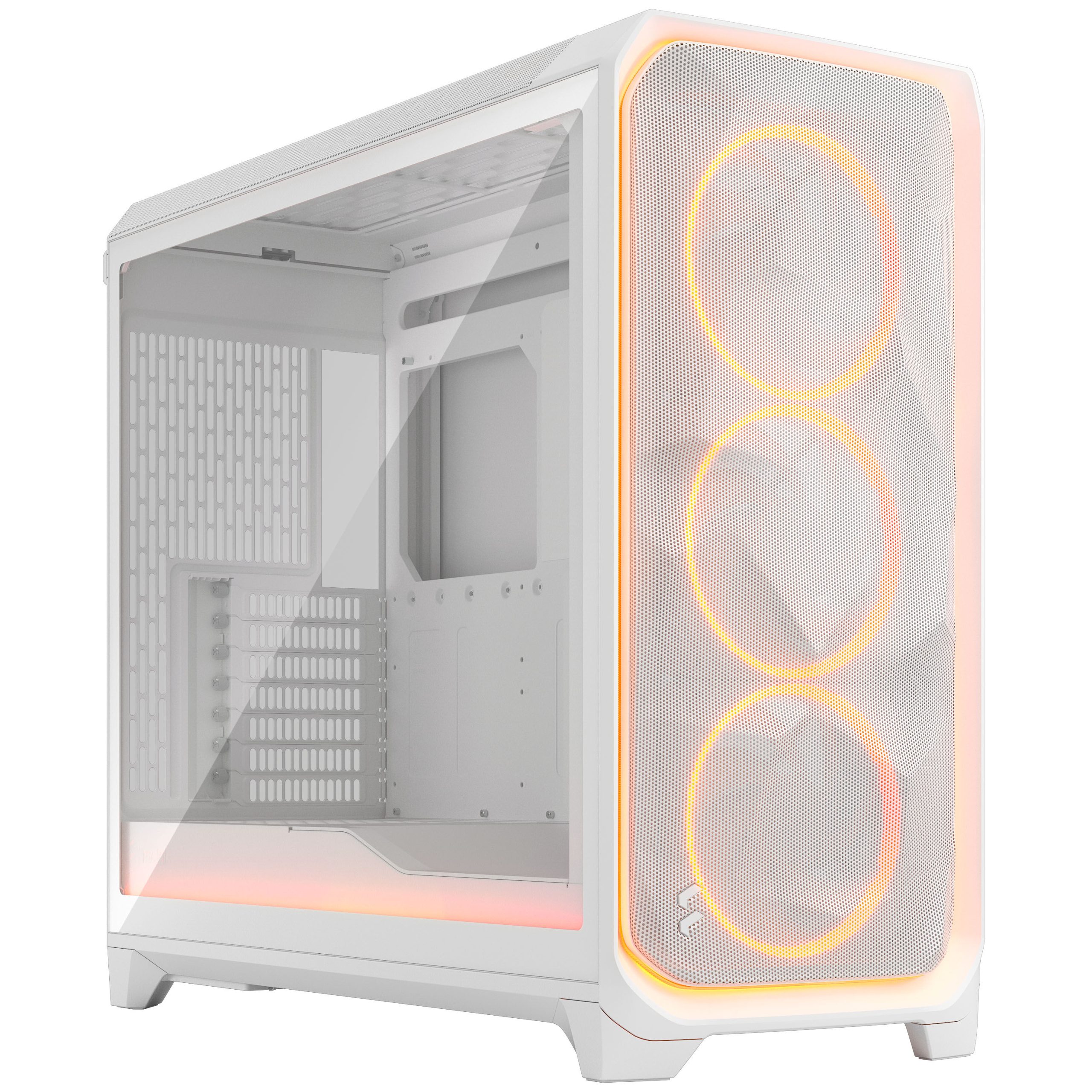 Fractal Design Meshify 3 XL Ambience Pro RGB PC Case - Full-Tower, E-ATX, Tempered Glass - White