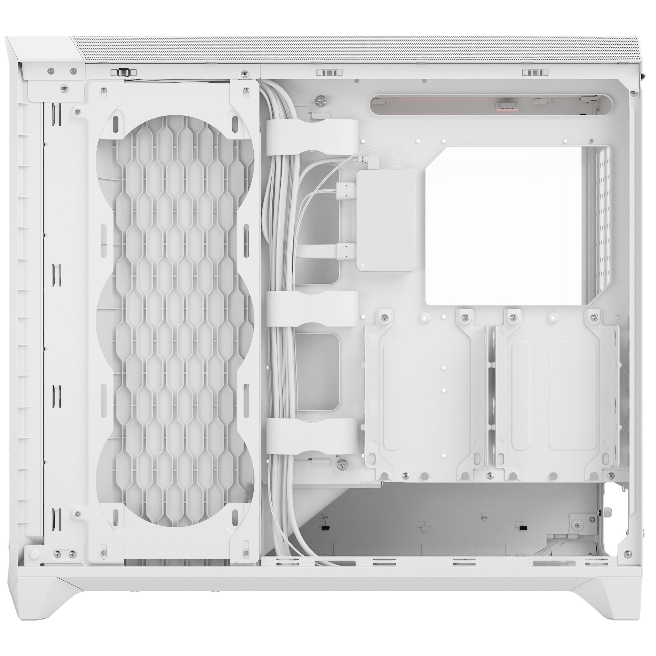 Fractal Design Meshify 3 XL Ambience Pro RGB PC Case - Full-Tower, E-ATX, Tempered Glass - White