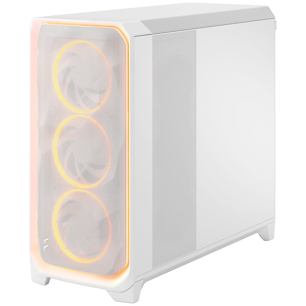 Fractal Design Meshify 3 XL Ambience Pro RGB PC Case - Full-Tower, E-ATX, Tempered Glass - White