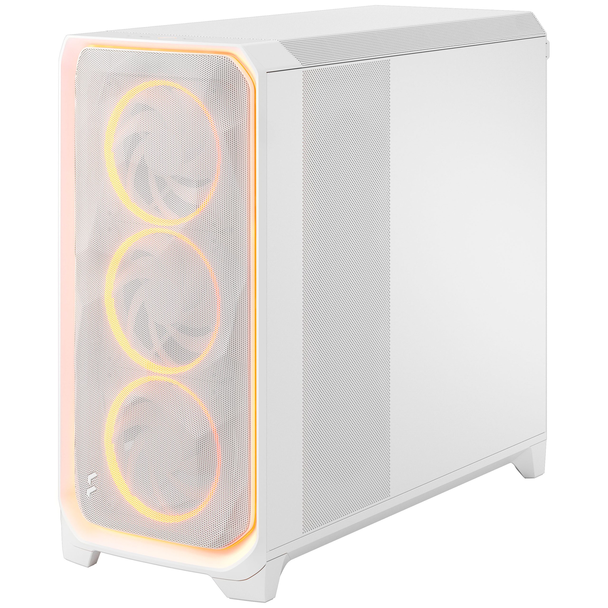 Fractal Design Meshify 3 XL Ambience Pro RGB PC Case - Full-Tower, E-ATX, Tempered Glass - White