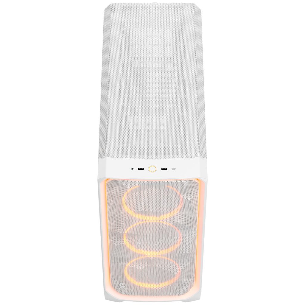 Fractal Design Meshify 3 XL Ambience Pro RGB PC Case - Full-Tower, E-ATX, Tempered Glass - White