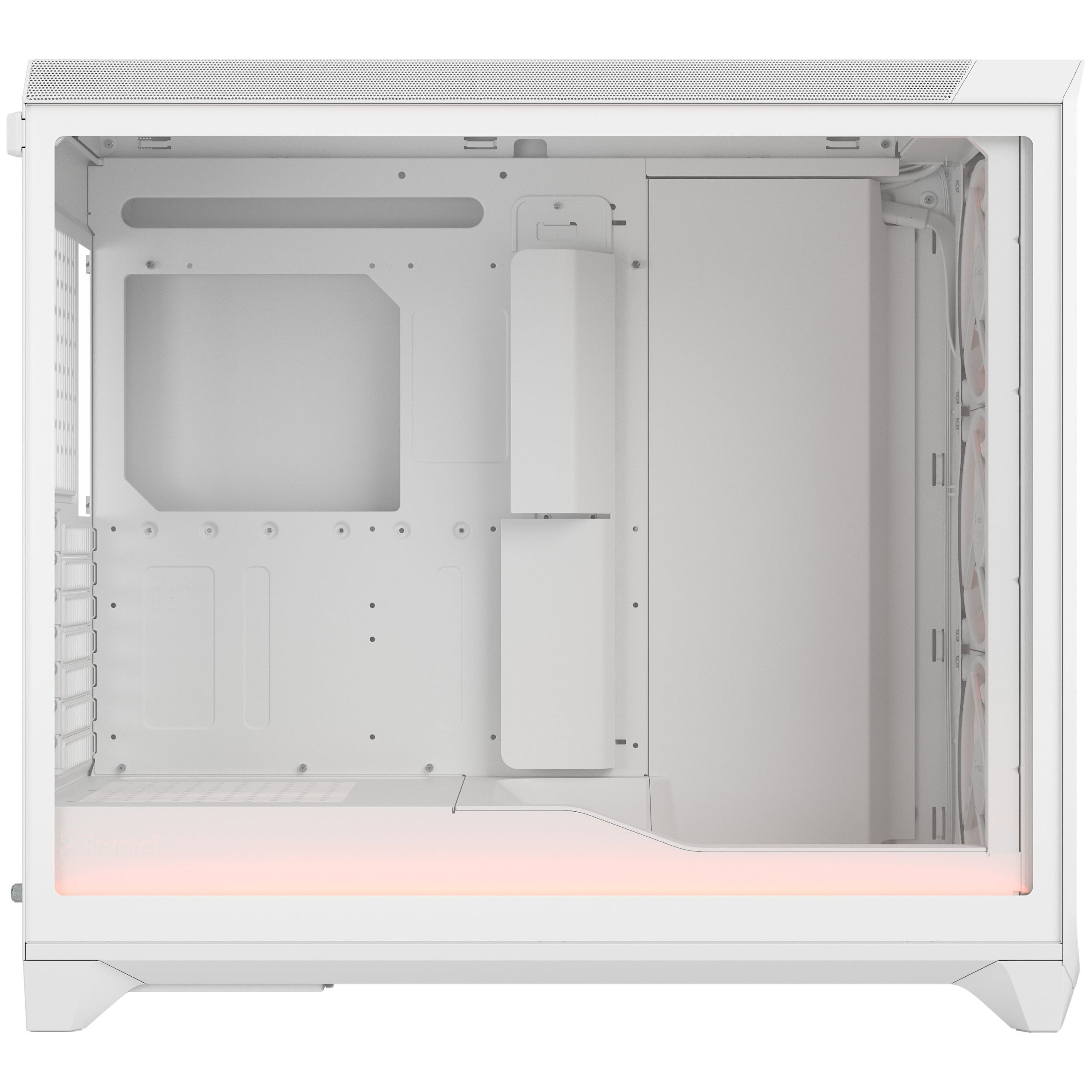 Fractal Design Meshify 3 XL Ambience Pro RGB PC Case - Full-Tower, E-ATX, Tempered Glass - White
