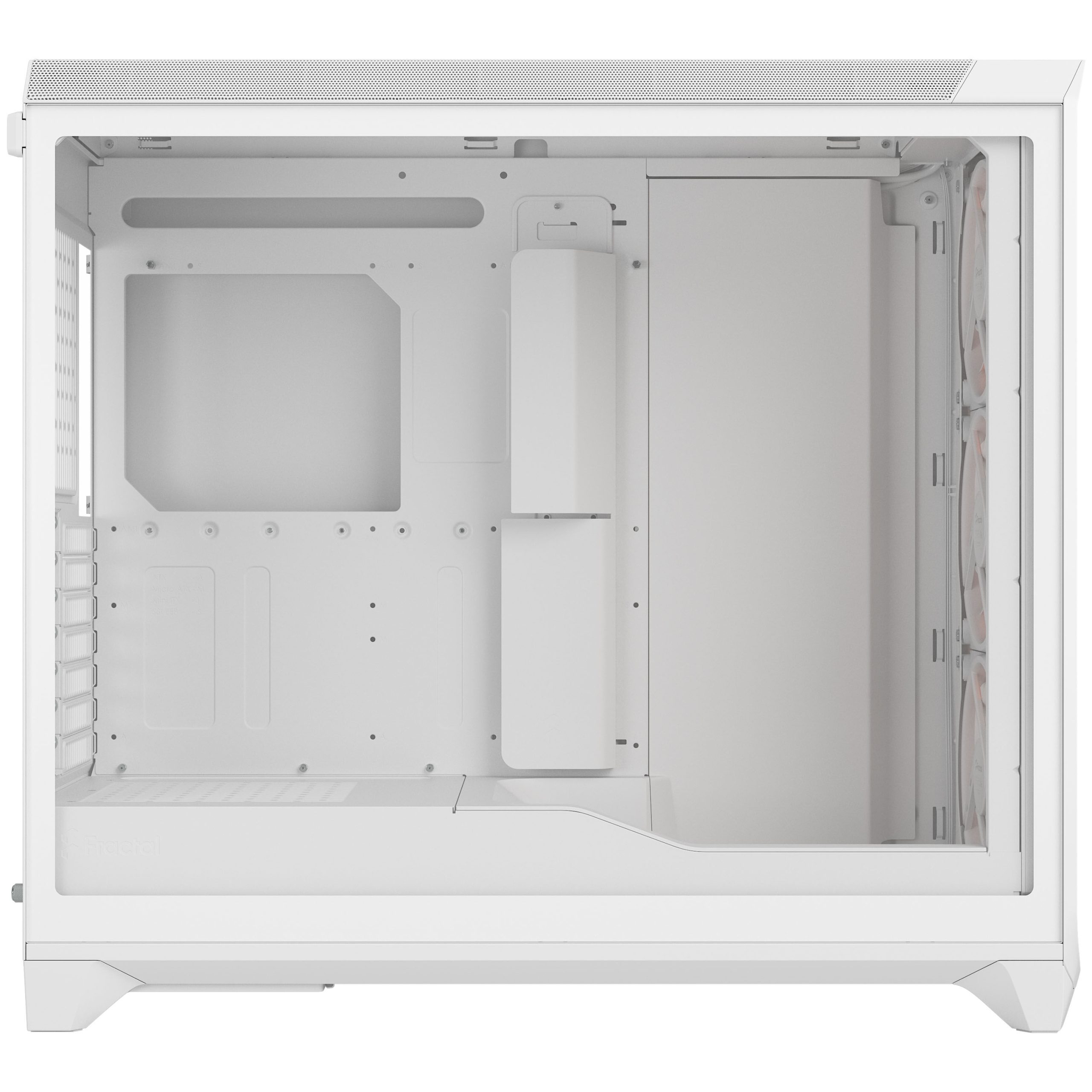 Fractal Design Meshify 3 XL RGB TG PC Case - Full-Tower, E-ATX, Tempered Glass - White