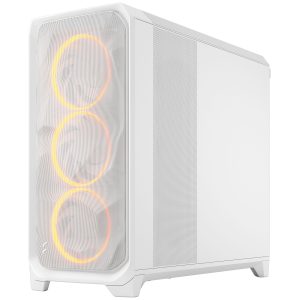 Fractal Design Meshify 3 XL RGB TG PC Case - Full-Tower, E-ATX, Tempered Glass - White