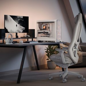 Fractal Design Meshify 3 XL RGB TG PC Case - Full-Tower, E-ATX, Tempered Glass - White