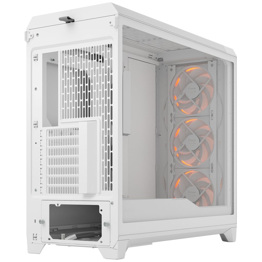 Fractal Design Meshify 3 XL RGB TG PC Case - Full-Tower, E-ATX, Tempered Glass - White