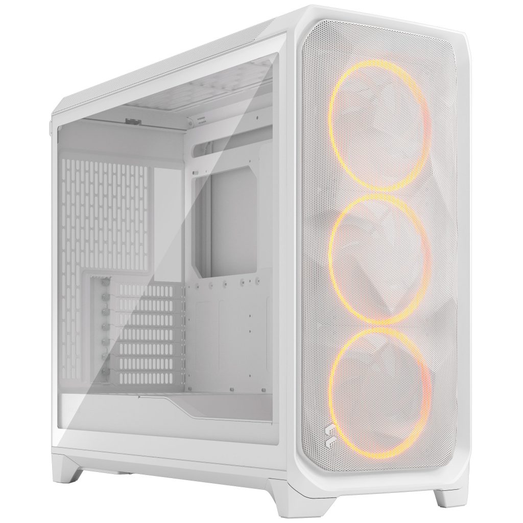 Fractal Design Meshify 3 XL RGB TG PC Case - Full-Tower, E-ATX, Tempered Glass - White
