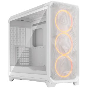 Fractal Design Meshify 3 XL RGB TG PC Case - Full-Tower, E-ATX, Tempered Glass - White