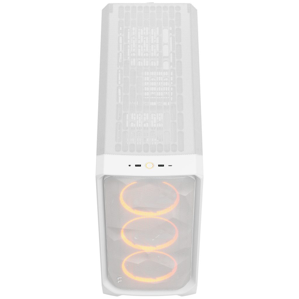 Fractal Design Meshify 3 XL RGB TG PC Case - Full-Tower, E-ATX, Tempered Glass - White