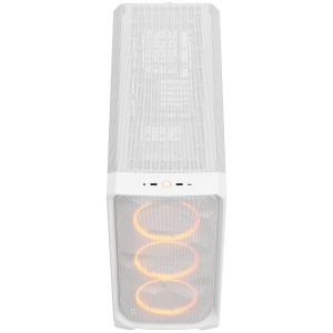 Fractal Design Meshify 3 XL RGB TG PC Case - Full-Tower, E-ATX, Tempered Glass - White