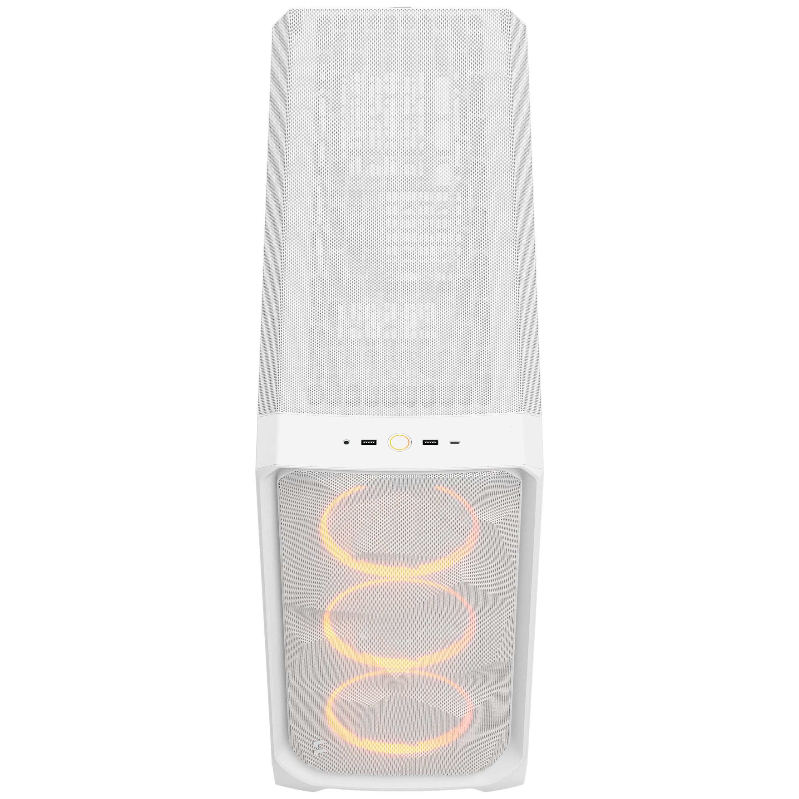 Fractal Design Meshify 3 XL RGB TG PC Case - Full-Tower, E-ATX, Tempered Glass - White